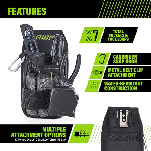 Tool Pouch, Electrician Tool Pouch, Premium, Professional Multi-Pocket Organizer - view 2