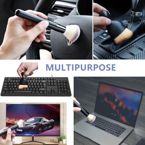 3 Pack Microfiber Duster, Small Dust Brushes, Feather Duster, Soft Fibers, Efficient Dust Removal, Cleaning Tool Perfect for Computers, Keyboards, Car Interior, Photo Frames, Digital Devices - view 7