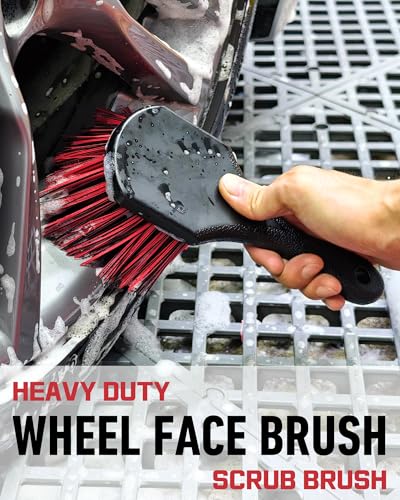 8PCS Wheel Cleaning Kit with Microfiber Brush & Rubber Grip Tire Brush, Twist Loop Drying Towel, Detailing Brush, Applicator for Car Rim and Tire Care - view 4