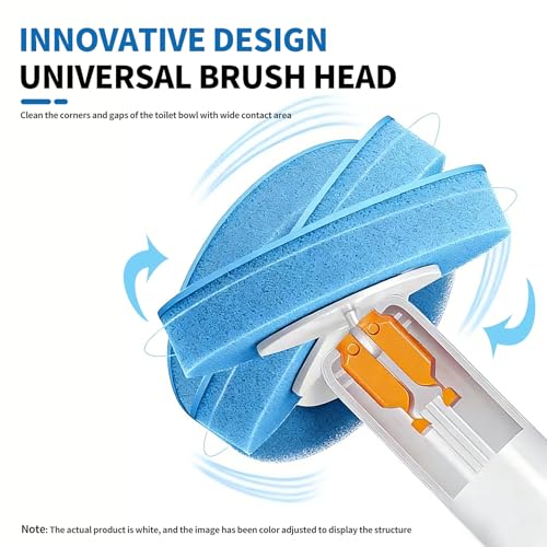 32pcs Disposable Toilet Brush Refills,3-Layer Pre-Loaded Rich Foam - view 3