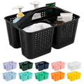 Portable Shower Caddy, Caddy Organizer with Handle, Plastic Shower Basket Hold Soap, Shampoo, Hair Supplies and Beauty Products, Cleaning Supplies Organizer for Home, Dorm, Shelf and Cabinet