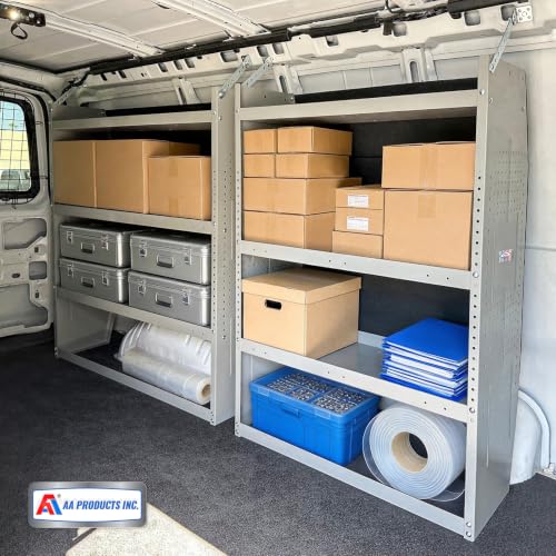 AA Products SH-4604(2) Steel Van Shelving Storage System, Set of 2 Units - view 2