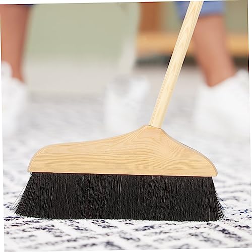 Horsehair Broom Floor Sweeper Soft Bristle with Metal Handle - view 5