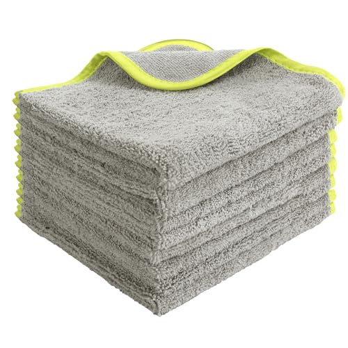Utility Microfiber Towels for Cars, 16 x 16 Inch, 8 Pack