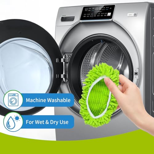 5PCS Reusable Microfibre Mop Pads. Replacement Mopping pad, Wet and Dry Flat mop Cover for Household Cleaning, Cloths and Chenille - view 3