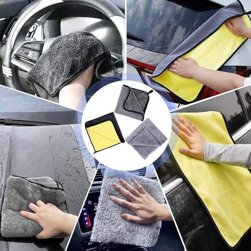 Car Washing Kit - Professional Car Wash Kit, Car Cleaning Kit with Bag & Car Detailing Set, Includes Car Wash Mitts, A Game-Changing Microfibre Drying Towel & Trio Of Brushes For A Deep Clean - view 6