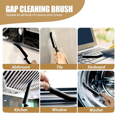 15Pcs Hard Bristle Crevice Cleaning Set,Grout Cleaner Brush,Deep Cleaning of Kitchens and Bathrooms' inaccessible Corners and Recesses - view 2