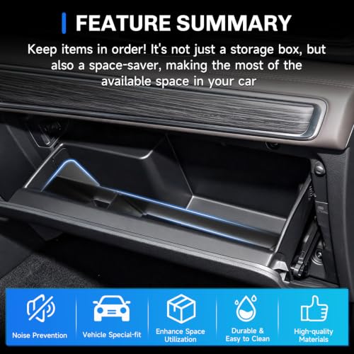 For 2026 2027 Ford Explorer Console Organizer Glove Box Divider Tray - view 6