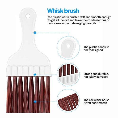 3 Pcs Air Conditioner Condenser Fin Comb/Cleaning Brush, Coil Cleaner Whisk Brush with Window Blinds Brush Dust Cleaner for Refrigerator Evaporator Radiator - view 6