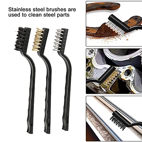 11-Piece Car Detailing Brush Set with Microfiber Towel for Wheels - view 5