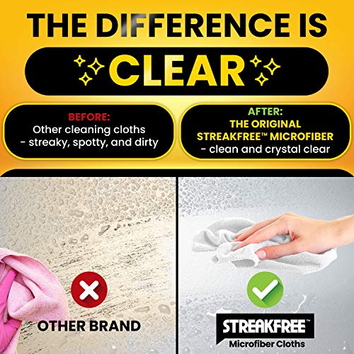 Microfiber Glass Cleaning Cloths – 5 Pack 16x16 Lint Free Window & Mirror Cloths – Just Add Water, No Chemicals, Streak-Free Shine - view 6