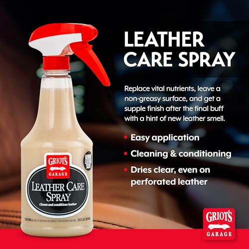 Leather Care Spray, Car Seat Cleaner and Conditioner for Upholstery, Furniture, Clothing, and More, 10994, 22oz - view 2