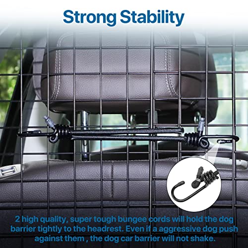 Dog Car Barrier for SUV Trunk Cargo Area, Foldable & Adjustable Car Divider and Cargo Gate to Keep Dogs in Back (Patent Design) - view 4