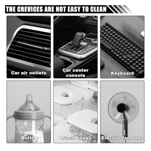 3 in 1 Cup Lid Cleaning Brush Set, Multifunctional Bottle Gap Crevice Cleaner Brush, Portable Cup Mouth Scrubber Tools for Bottle Tight Spaces (6PCS) - view 3