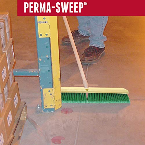 42164 Perma-Sweep Polystyrene Fine Sweep Floor Brush, 2-1/2" Width, 24" Overall Length, Green - view 6