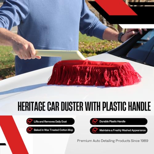 Heritage Car Duster with Plastic Handle and Cotton Mop 86243 Lifts and Removes Dust - view 4