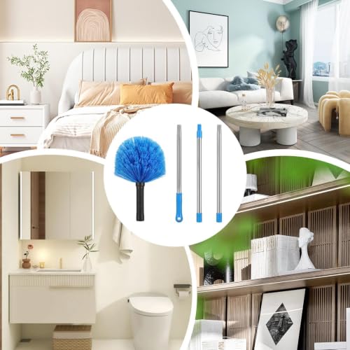 Cobweb Duster with Extension Pole, Long Washable Corner Dust Removal Wand - view 4
