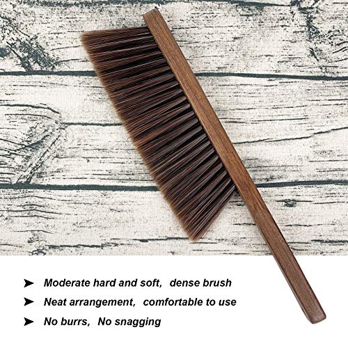 Hand Broom Cleaning Brushes-Soft Bristles Dusting Brush for Cleaning Car/Bed/Couch/Draft/Garden/Furniture/Clothes,Wooden Handle - view 2