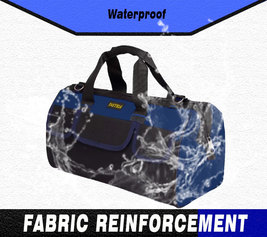 22 Inch Heavy Duty Tools Bag With Wide Mouth for Tool Storage, Carrier and Organizer, Tool Bag for Men/Women, Wide Mouth Tote Bag With Inside Pockets (22 Inch) - view 6