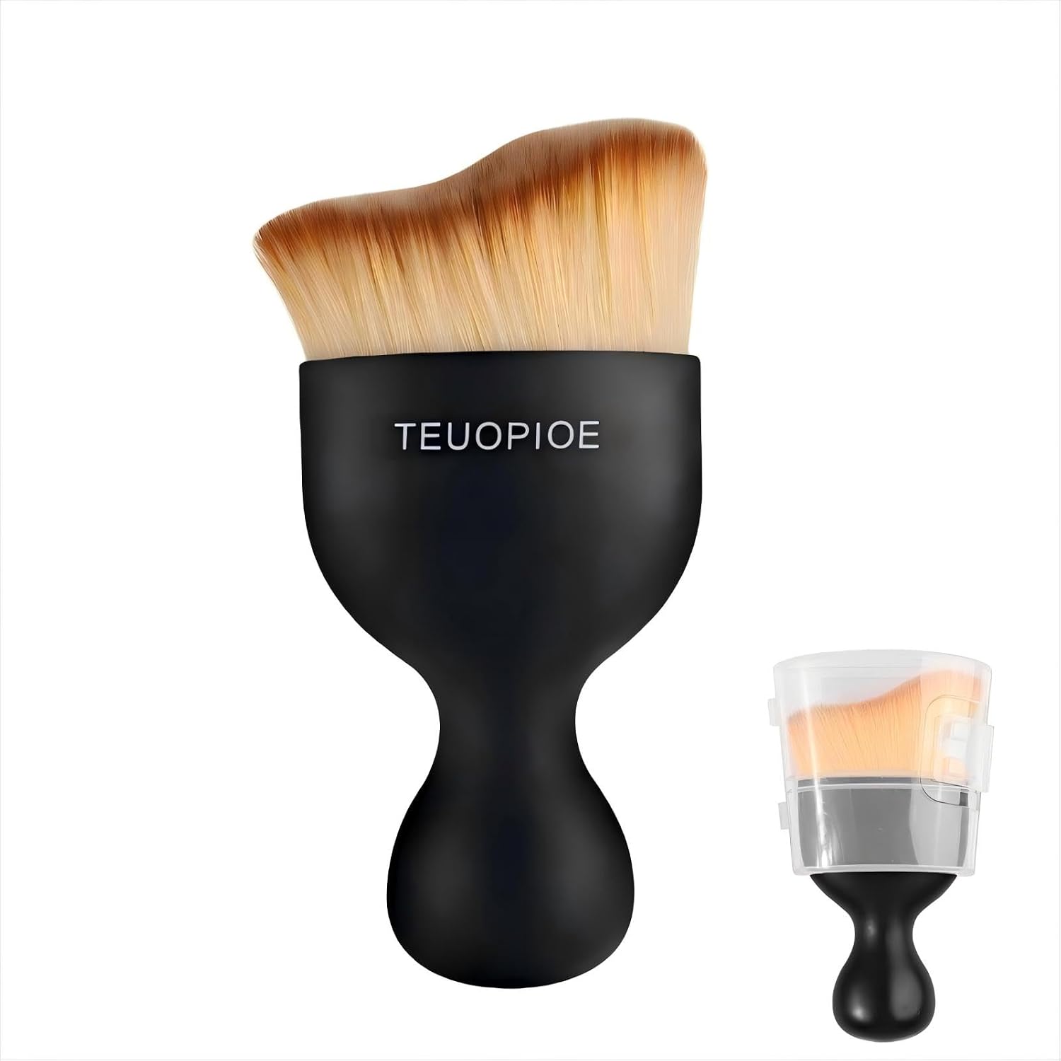 Car detailing brush for interior dusting and air vents, brown | soft synthetic bristles clean dashboards, vents, and consoles. Lightweight PP handle is suitable for dry or wet use.