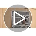2 Pack 5-Shelf Over Door Organizer, Upgrade Hanging Storage with Clear Window, 50 lbs Load Storage Organizer for Bedroom, Bathroom, Nursery, Baby Kids Toys, Diapers, Pantry, Black - view 7