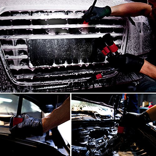 COCODE Detail Brush (Set of 5), Auto Detailing Brush Set Perfect for Car Motorcycle Automotive Cleaning Wheels, Dashboard, Interior, Exterior, Leather, Air Vents, Emblems - view 4