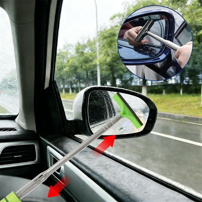 5 PCS Side Mirror Squeegee, Retractable Car Rearview Mirror Wiper - view 6