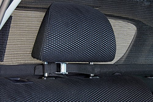 Cargo Area Dog Barrier for CUV & Mid-Sized SUV 46" Wide Hatchback Pet Divider Crossover Vehicle Car Net Mesh Travel Back Seat Barricade Partition Gate Restraint Fence Trunk Shield - view 3