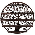 Nail Polish Wall Rack, 5-Tier Metal Display, Wall Mounted (Bronze)