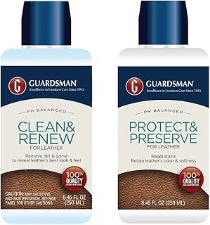 Guardsman Leather Care Bundle: Leather Cleaner and Leather Protector
