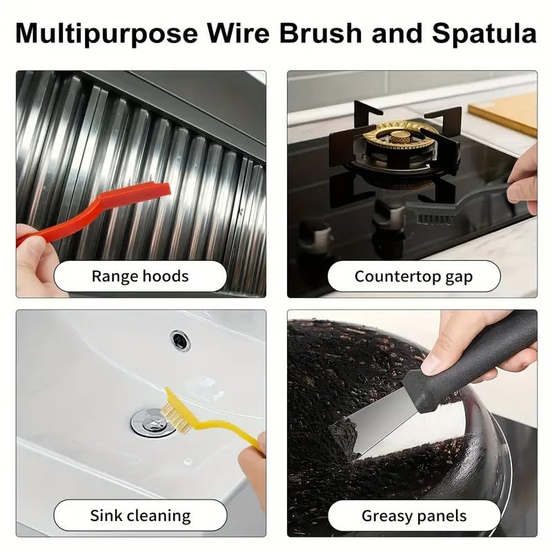 11PCS Crevice Cleaning Brush Set - Hard Bristle Crevice Cleaning Brush Tool, Multifunctional Gap Scrub Brush for Home, Bathroom, Kitchen, Window Track, Bathtub, Vehicle, Faucets, Bowl, Teapot, Cup Use - view 5