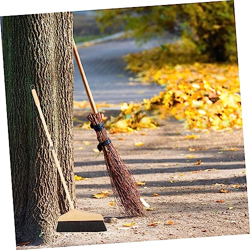 Horsehair Broom with Long Handle Soft Pine Bristles for Indoor Hardwood Floor Tile Cleaning Sweeping Tool 37.00In - view 5