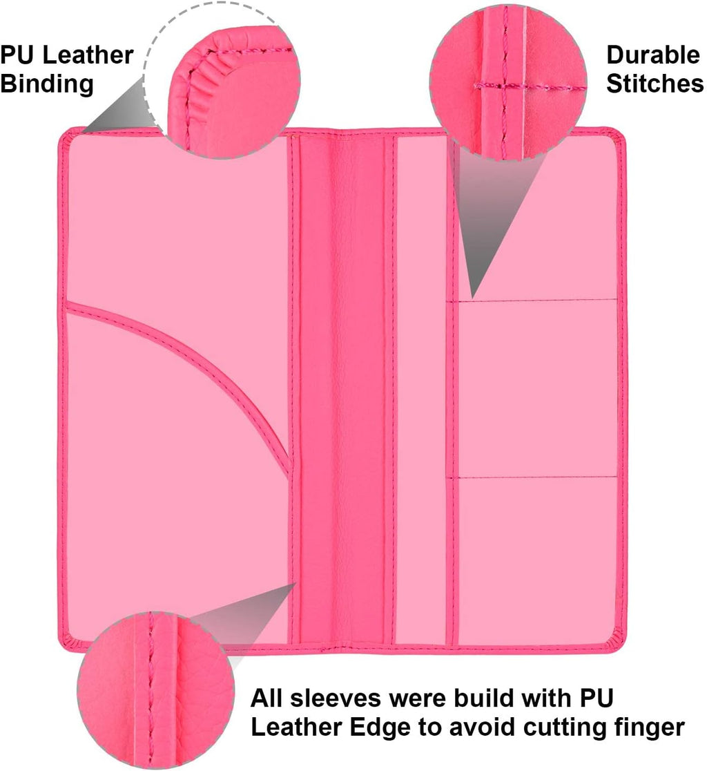 Car Registration and Insurance Holder, Car Accessories Vehicle Glove Box Car Organizer Women Car Accessories with Magnetic Shut for Cards, Essential Document, Driver License, Hot Pink | Car Accessories Organizer Women Car Accessories with Magnetic Shut fo - view 4