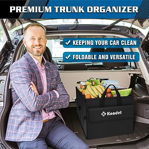 Trunk Organizer with Lid for Car, SUV, and Truck (Medium, Black) - view 6