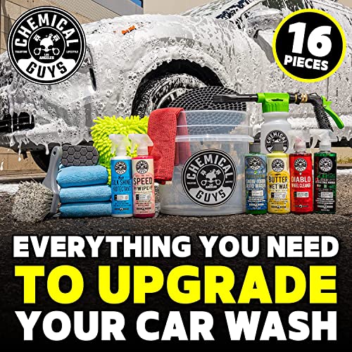 16-Piece Car Cleaning Kit Arsenal Builder with Foam Cannon for Garden Hose, Bucket and (6) 16 oz Car Care Cleaning Chemicals (Works w/Garden Hose) - view 2