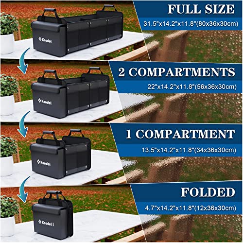 Extra Large 4-in-1 Trunk Organizer with Cooler for Car (Black) - view 4