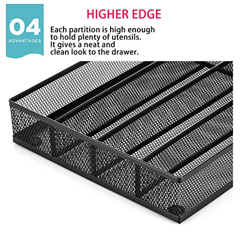 Utensil Drawer Organizer - 5 Compartments - view 6