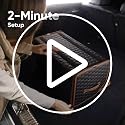 Trunk Organizer for Car, Lid, PU Leather, 17.7in 40L, 1pc, Hexy - view 7