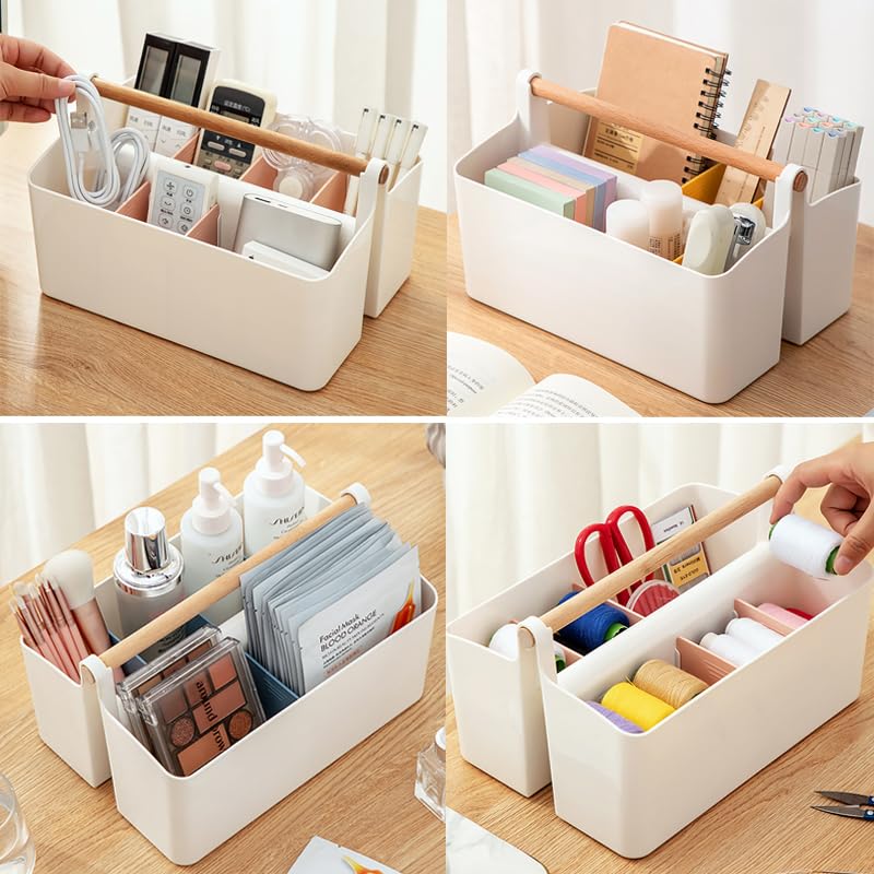 Art Supply Caddy Organizer with Handle,Teacher Tool Storage with Divider - view 3