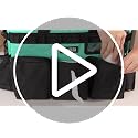 Wearable Cleaning Caddy Bag, Cleaning Caddy Supplies Organizer with Handle & Shoulder Straps for Housekeepers, Under Sink & Car Cleaning Tool Organizers with 4 Foldable Divider (Lake Blue) - view 7