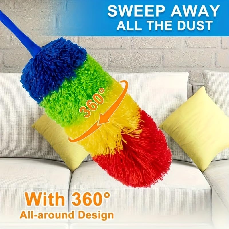 Colorful Electrostatic Dust Remover - Magic Cleaning Tool for Home, Sofa, and Furniture - No Required, Resin Head with Plastic Handle, Multi-Surface Use, Suitable for Bedrooms - view 7