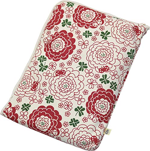 Tekko Canvas Red Book L-shaped Pouch Hana