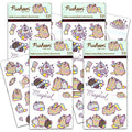 Pusheen Cat Sticker Bundle Pack Pusheen Favors - 120 Pusheen Sticker Stickers for Walls Cars Laptops Water Bottles (Party Supplies Office Supplies School Supplies)