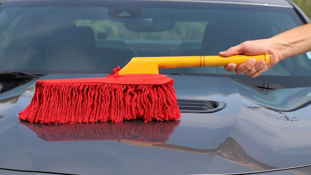 62442 Standard Car Duster with Wooden Handle,Red - view 5