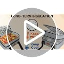 Insulated Casserole Carriers for Hot or Cold Food, Lasagna Holder Tote for Potluck Parties, Beach, Picnic, Travel, Fits 11x15 or 9x13 Dish (Black) - view 7
