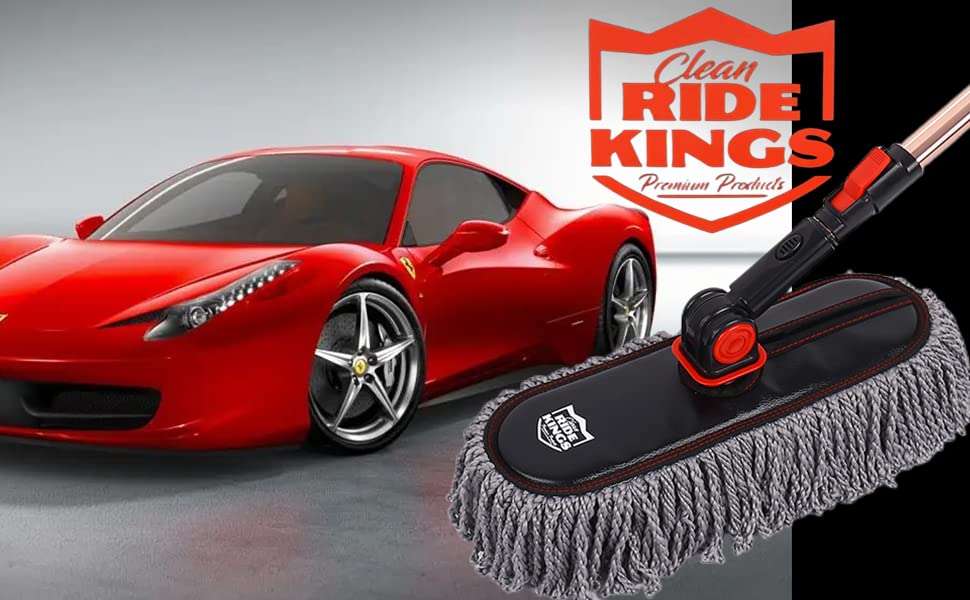 Auto Duster Extendable Handle, Car Duster Set, Scratch Remover Large and Small Brushes Remove Dust Exterior Interior of RVs and Trucks, Microfiber Auto Interior Brush, 2-Packs - Gifts for Men Women - view 7