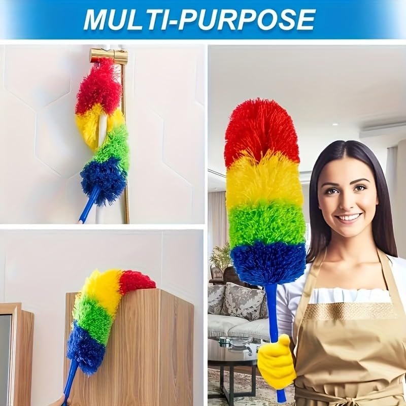 Colorful Electrostatic Dust Remover - Magic Cleaning Tool for Home, Sofa, and Furniture - No Required, Resin Head with Plastic Handle, Multi-Surface Use, Suitable for Bedrooms - view 6