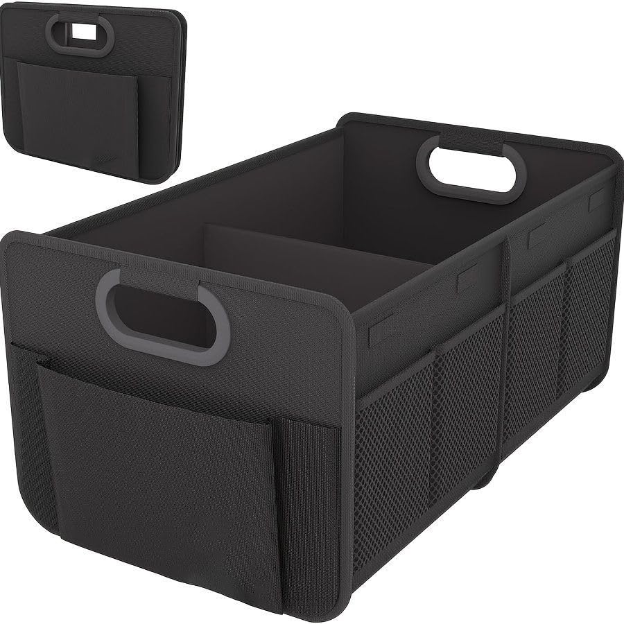 Trunk Organizer for Nissan Rogue 2021-2025 2026 Cargo Storage Box Collapsible Car Compartment Groceries Caddy Automotive Interior Accessories Mesh Pocket