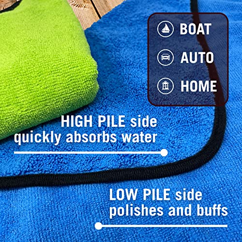 12 Pack Microfiber Cloth Kit, Lint-Free Cleaning Towels for Cars, Boats - view 3