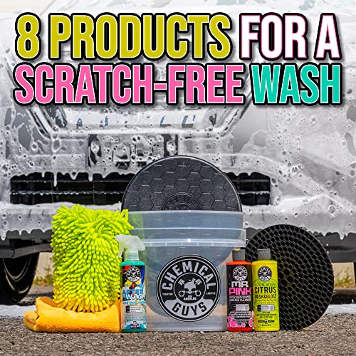 8-Piece Car Wash Kit, Soap, Bucket, Cleaners, Mitt & Towels - view 2